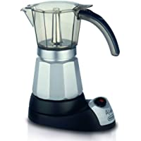 DeLonghi EMKM 6 Alicia - Cafetera Moka Eléctrica- 550 w- Capacidad 6 Tazas- Función Autoapagado- Base Giratoria- Negro…